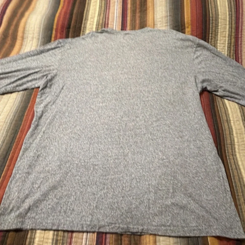 Polo Ralph Lauren Mens Grey Black Pony Long Sleeve Heather Pocket Soft XLT